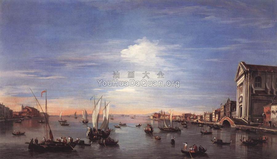 The Giudecca Canal with the Zattere - 弗朗西斯科·格拉蒂